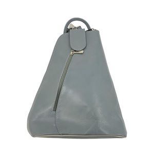 Sleek Gray Women's Backpack Sling Bag
